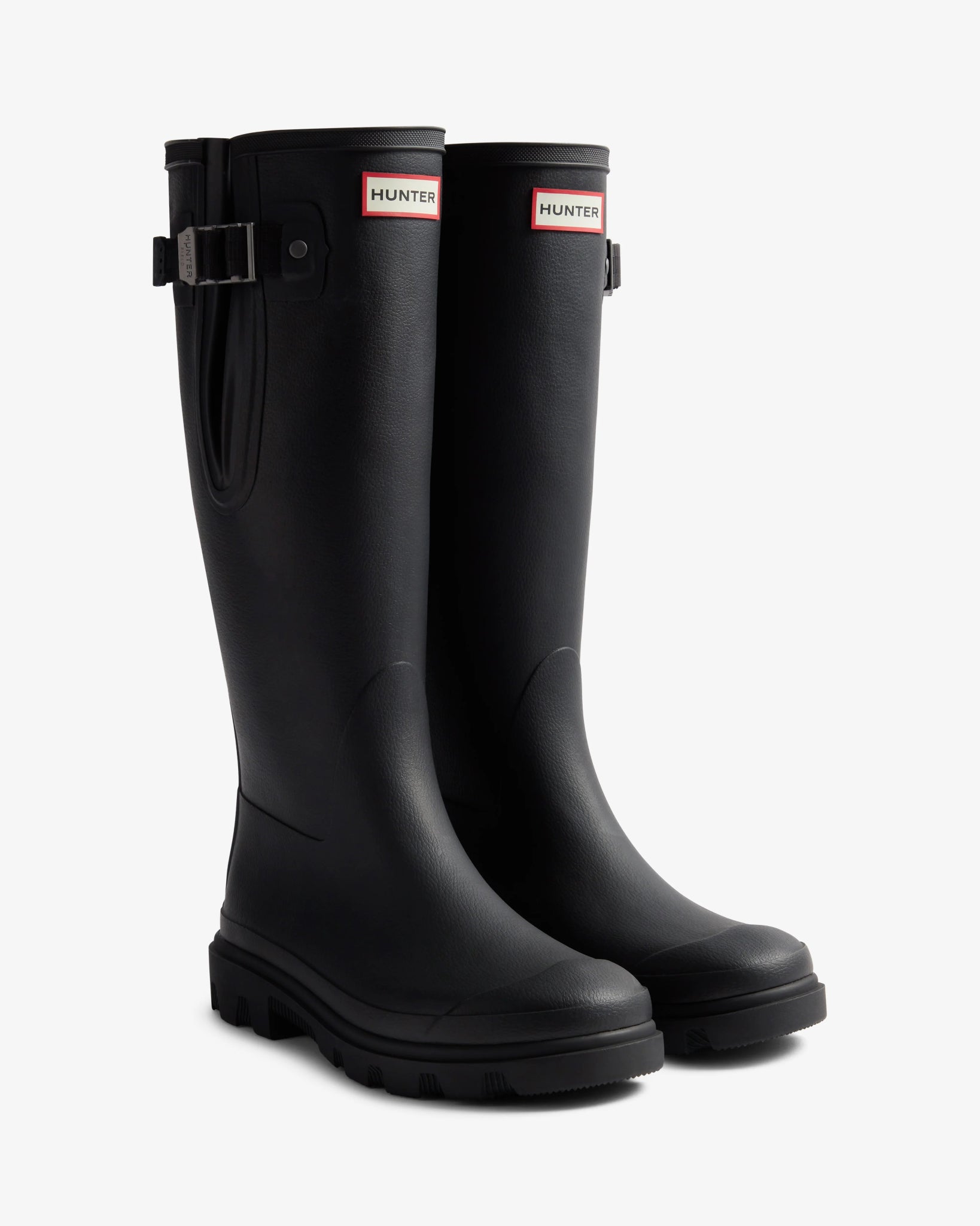 Hunter Women's Downpour Field Adjustable Tall Wellington Boot Black - Shopping4Africa