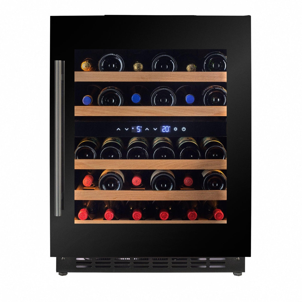 JVC 35-Bottle 95L Undercounter Wine Cooler, Black, WG-NRFW35B5S - Shopping4Africa
