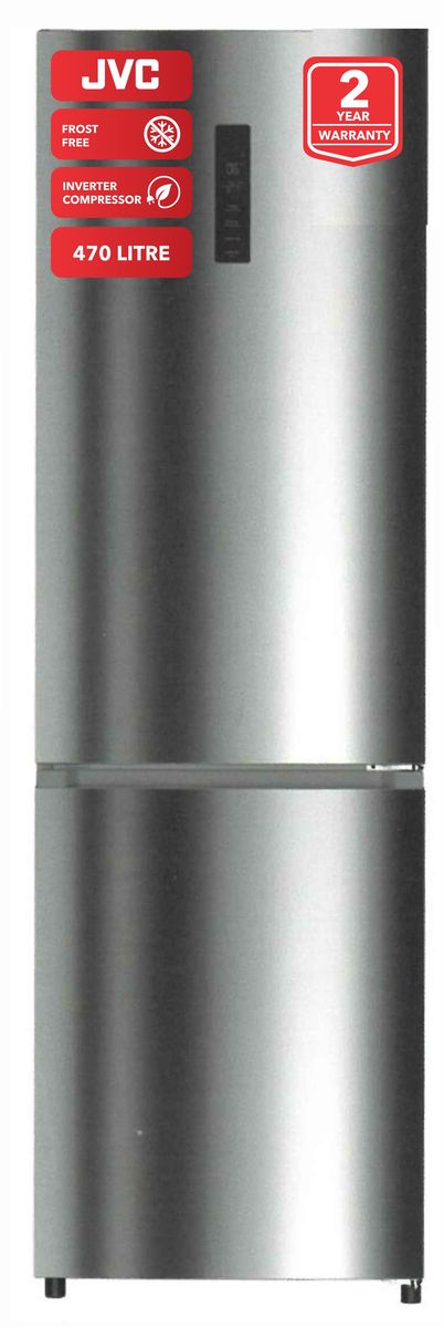 JVC 470L Inox Frost-Free Inverter Refrigerator WG-NRFB47I6S - Shopping4Africa