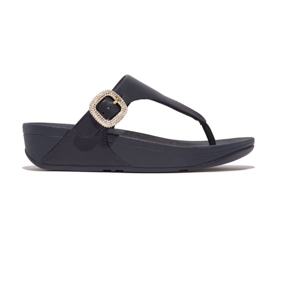 Lulu Crystal - Buckle Leather Midnight Navy - Shopping4Africa