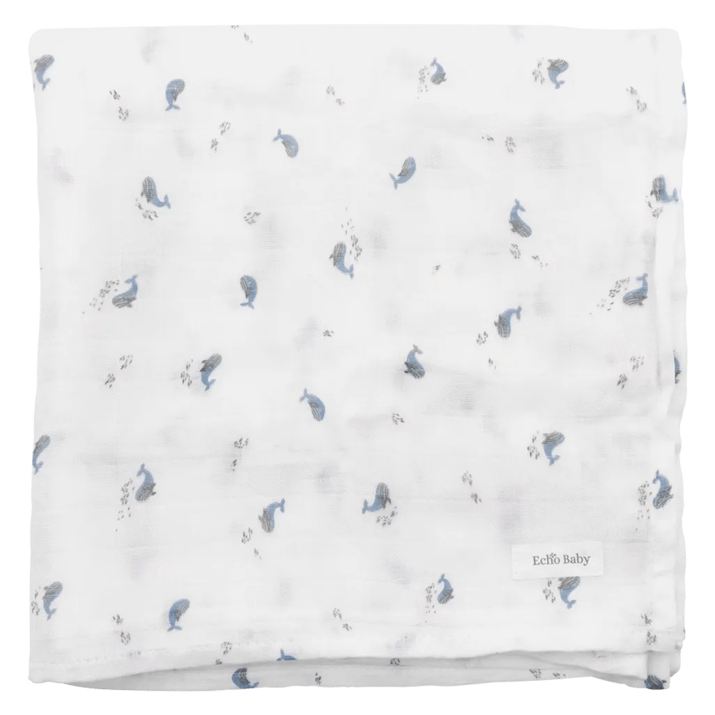 Muslin Swaddle Blanket - Ocean - Shopping4Africa