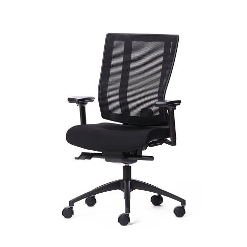 Office Chair Black Fabric Seat - NetOne® Midback - Shopping4Africa