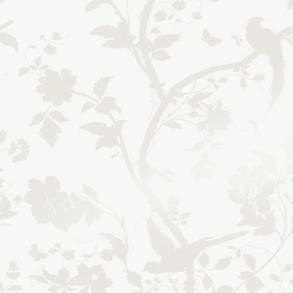 Oriental Garden Pearlescent White Wallpaper - Shopping4Africa