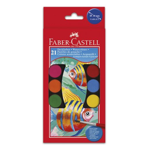 Paint Watercolour Set - 21 Tabs 30mm (FaberCastell) - Shopping4Africa