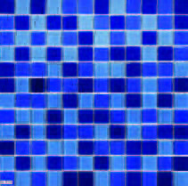 Pool Mosaic Tile Ceramic Tri - Blue ZBMT 300x300mm (For Marblite Pools) - Shopping4Africa