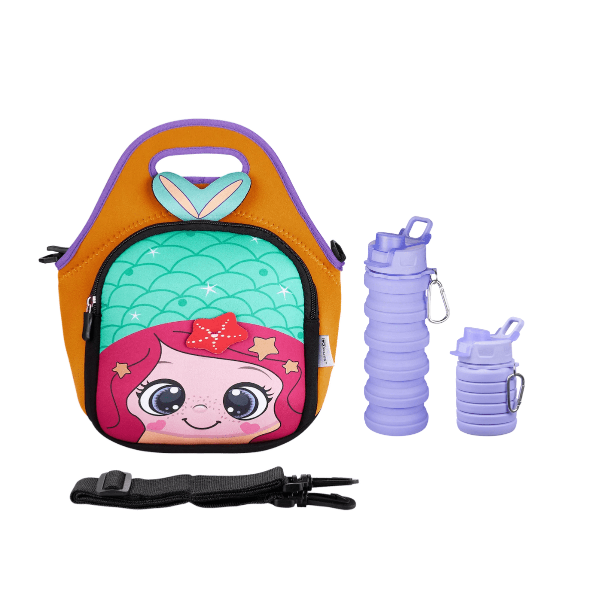 Quest Neoprene Lunch Bag Mermaid & Water Bottle - Shopping4Africa