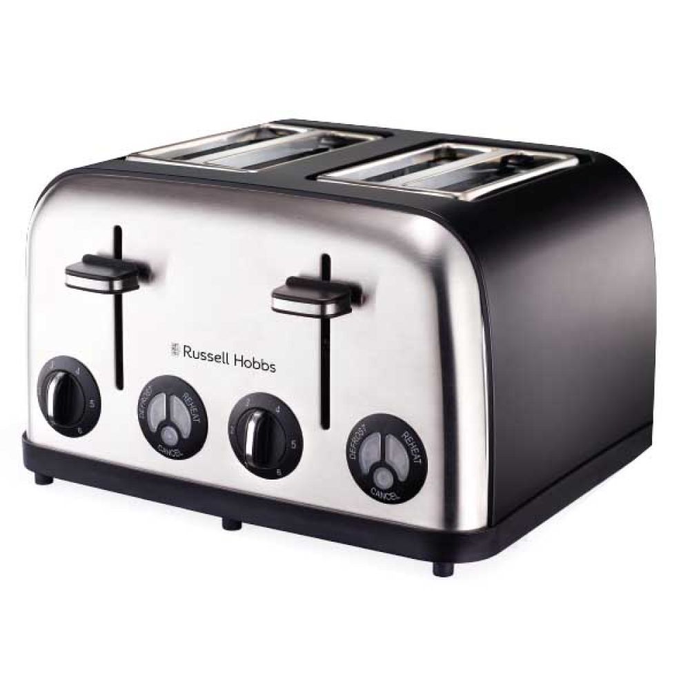 Russell Hobbs Matt Black 4 Slice Toaster 13976 - Shopping4Africa