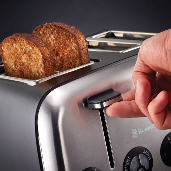 Russell Hobbs Matt Black 4 Slice Toaster 13976 - Shopping4Africa