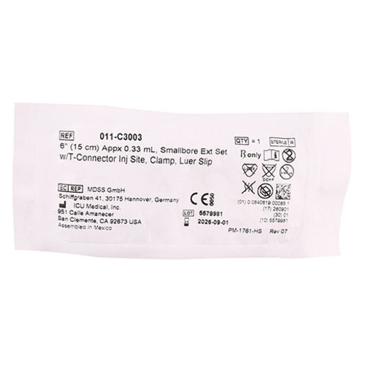 Small Bore Extension Set 15cm Luer Slip 011 - C3003 Box of 50 - Shopping4Africa