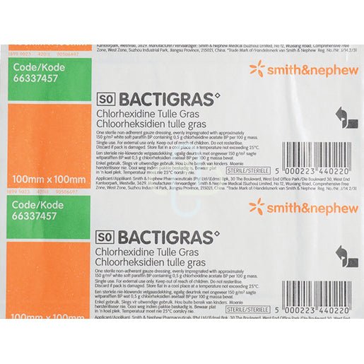 Smith & Nephew Bactigras 10cm x 10cm 10~ - Shopping4Africa