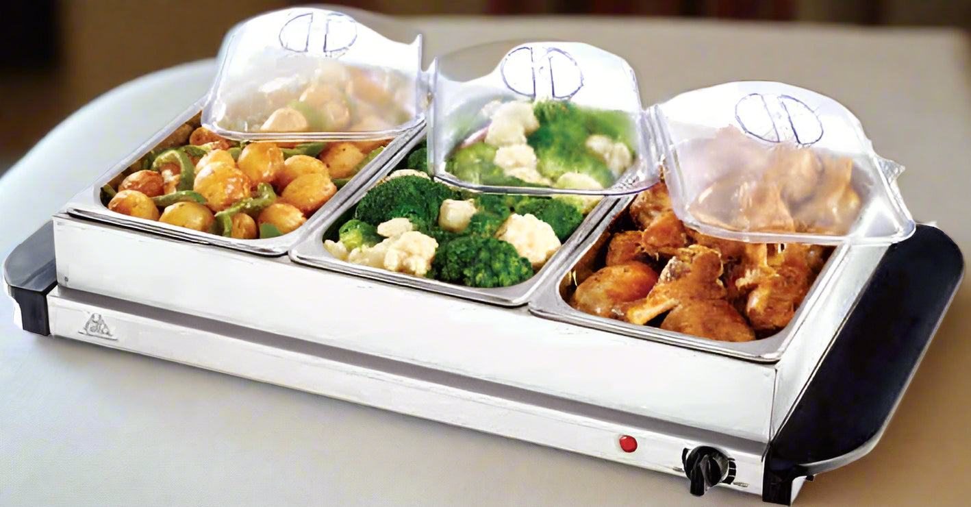 Sunbeam 2.5 Litres x 3 Buffet Server SPB - 300C - Shopping4Africa