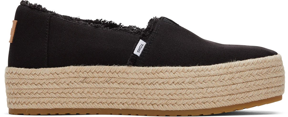 TOMS Valencia Platform Espadrille - Black - Shopping4Africa