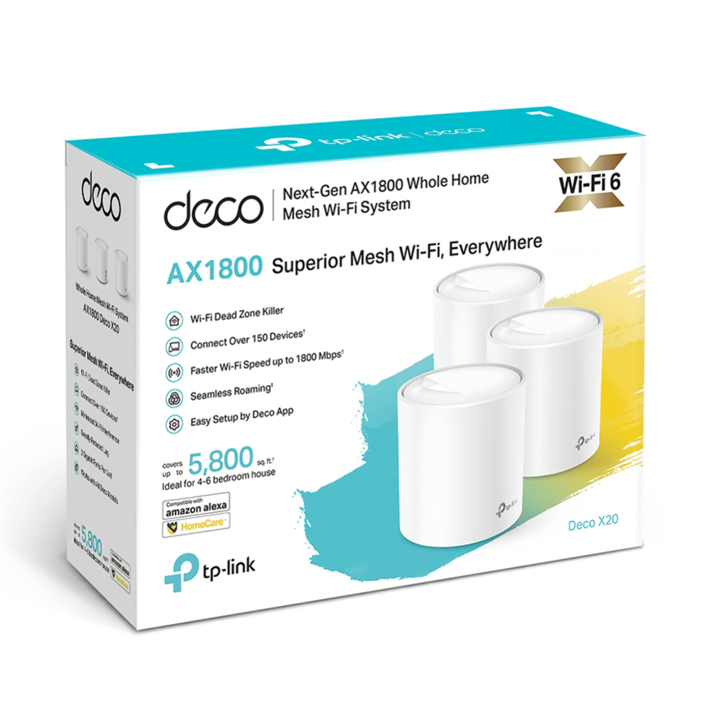 TP - Link Deco X20(3 - Pack) AX1800 Whole - Home Mesh Wi - Fi 6 System - Shopping4Africa