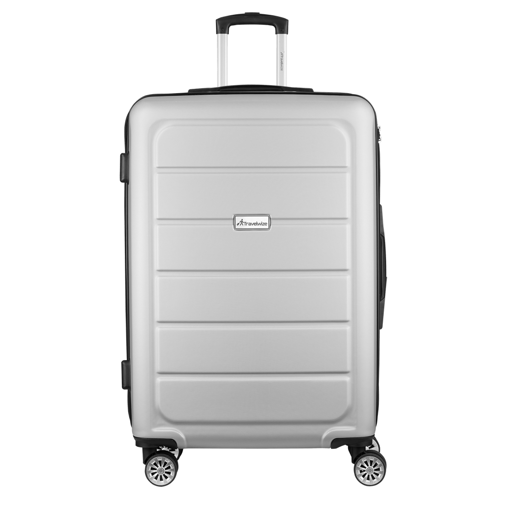 Travelwize Maple ABS 4 - Wheels Spinner Luggage Silver - 55 - 85cm - Shopping4Africa