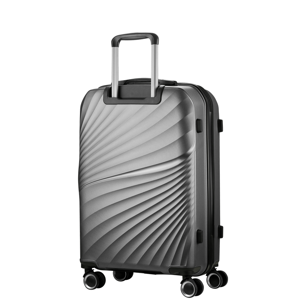Travelwize Quartz PP 4 - Wheels Spinner Luggage - Silver - Shopping4Africa