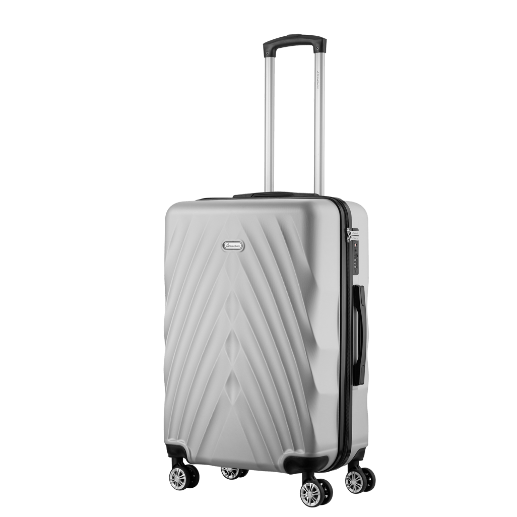 Travelwize Terra ABS 4 - Wheels Spinner Luggage - Silver - Shopping4Africa