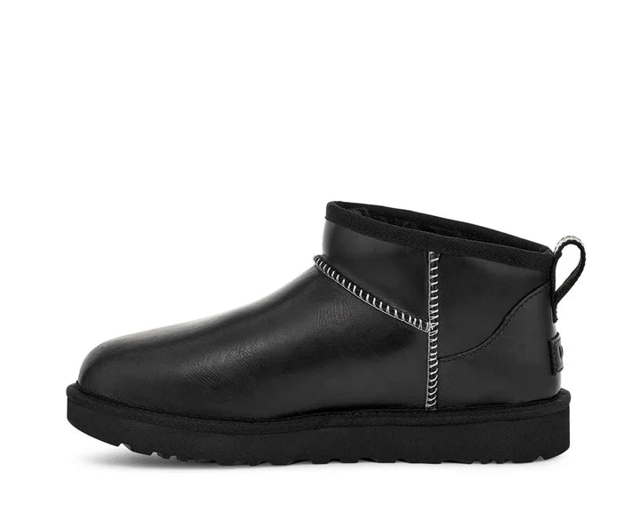 UGG Classic Ultra Mini Leather Regenerate Black - Shopping4Africa