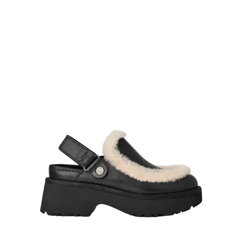 UGG - Women's Esmee Leather Clog Black - Shopping4Africa