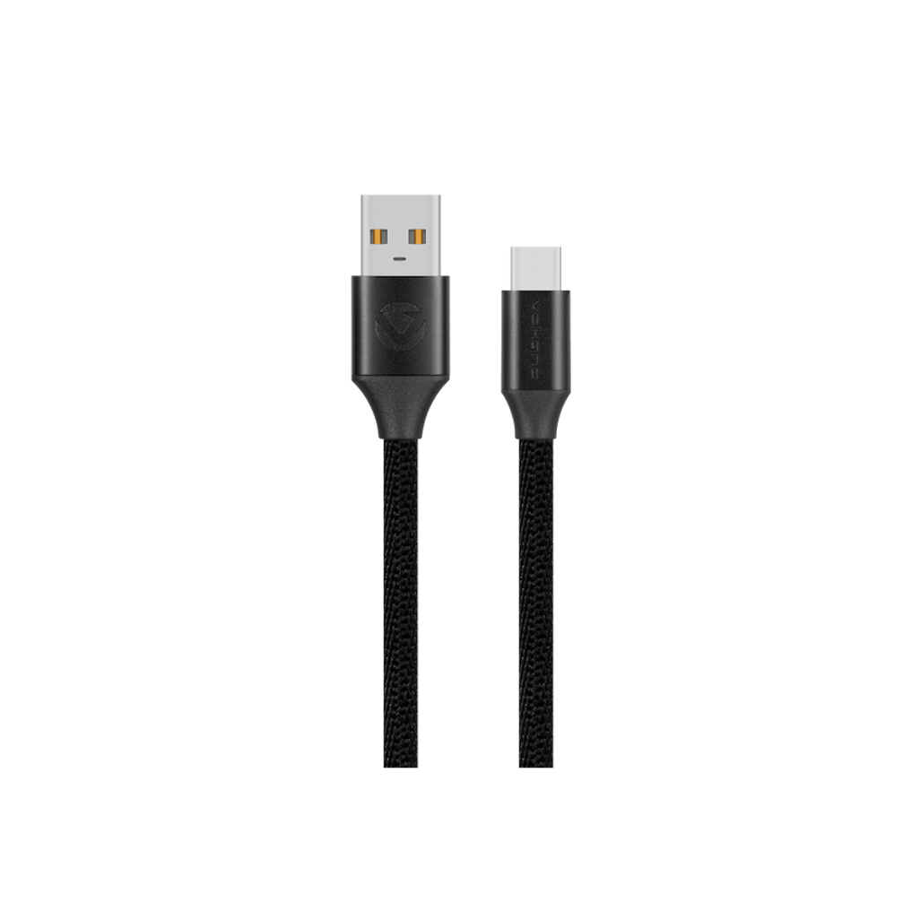 Volkano Weave Series Braided Type - C Cable 1.2m 60w - Black - Shopping4Africa