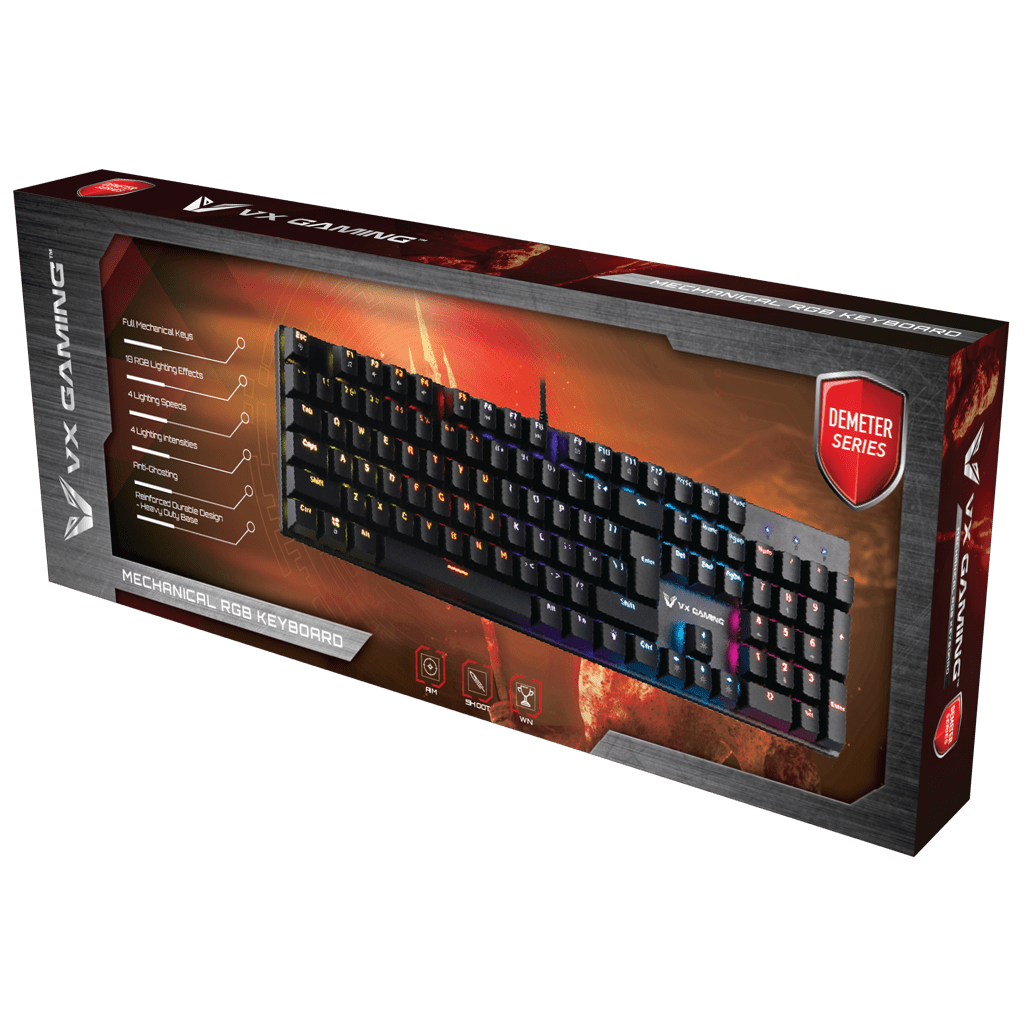 VX Demeter series Mechanical Keyboard with full RGB Lighting - Shopping4Africa