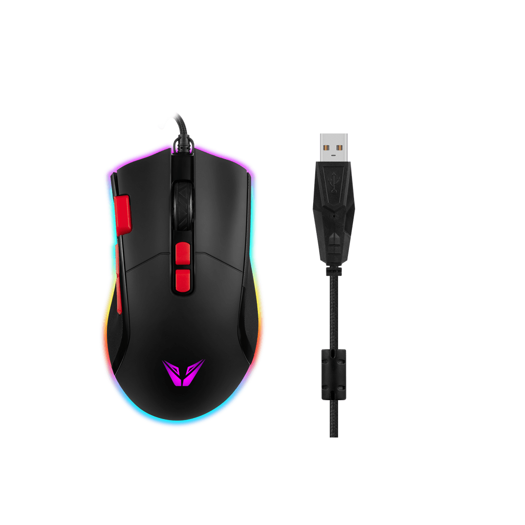VX Gaming Morpheus Series Wired RGB Mouse with Braided Cable - Shopping4Africa