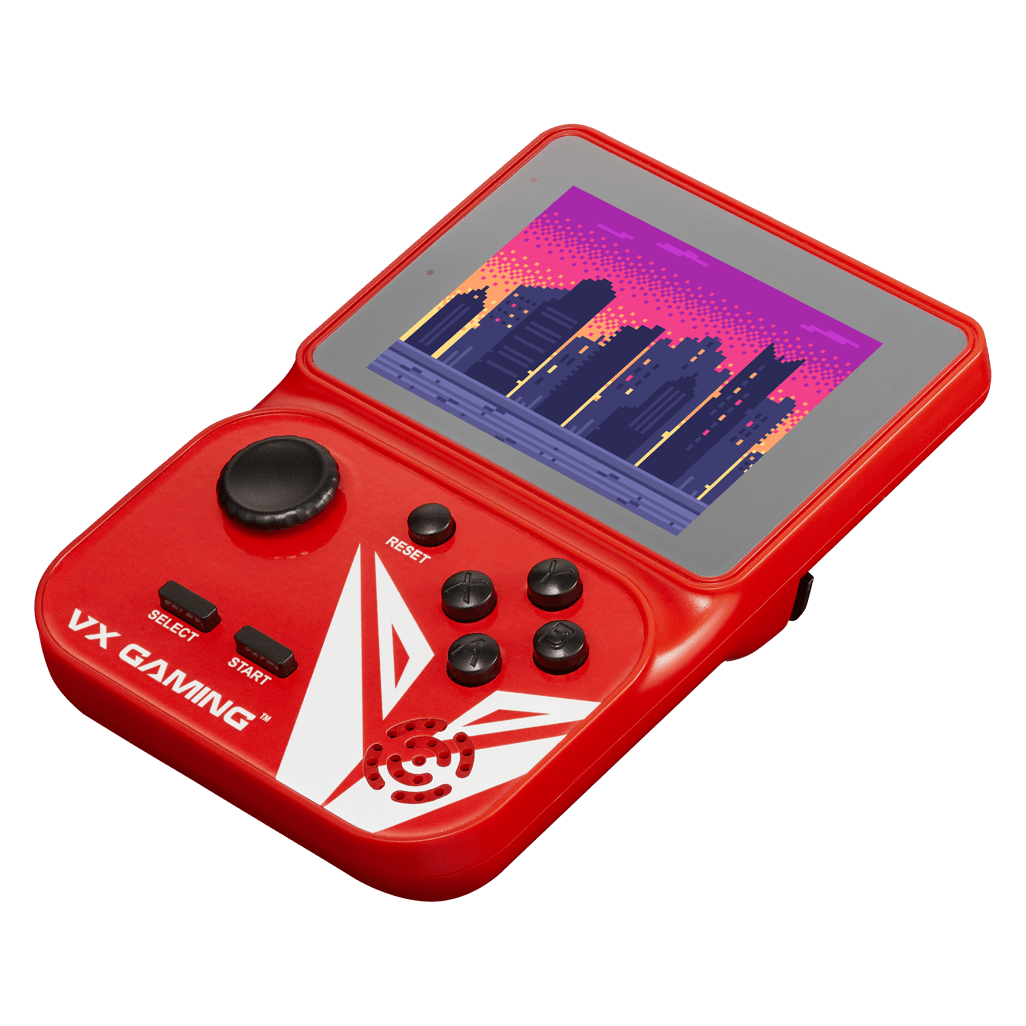 VX Gaming Nostalgia Series Handheld Retro Game Station with 4GB Micro SD - Red - Shopping4Africa