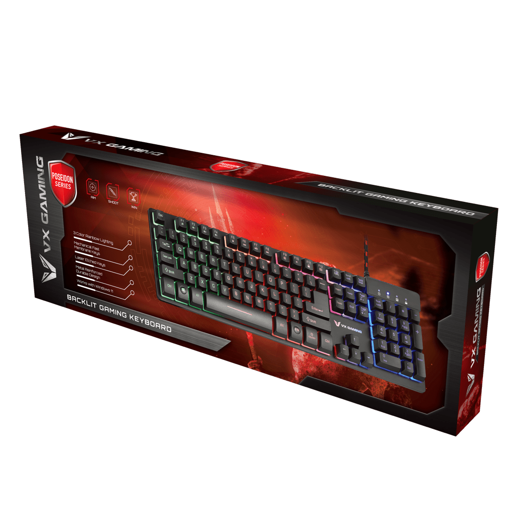 VX Gaming Poseidon Series Semi - Mechanical Gaming Keyboard - Shopping4Africa
