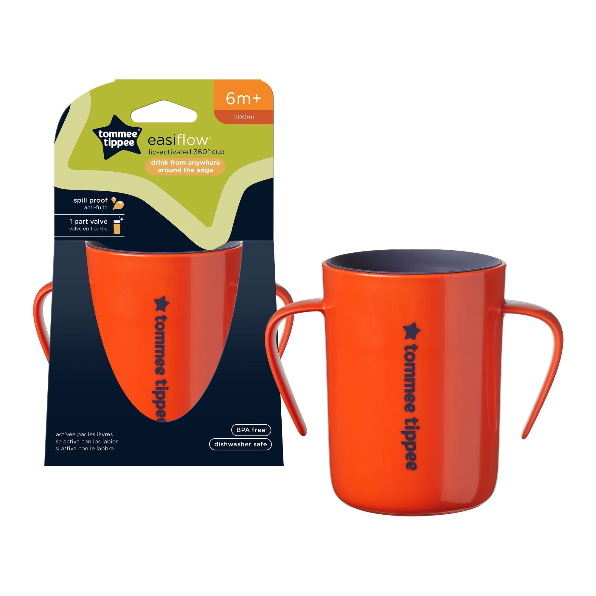 360 Handled Beaker 200ml- Red 6M+ - Shopping4Africa