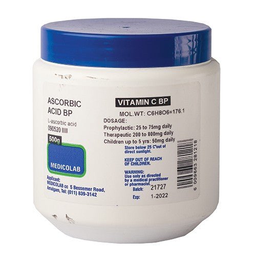 Ascorbic acid powder 500mg medicolab - Shopping4Africa