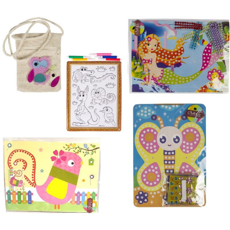 Busy Bag - Mini Arts & Crafts Set GIRL (4-6 Years) Assorted Designs - Shopping4Africa