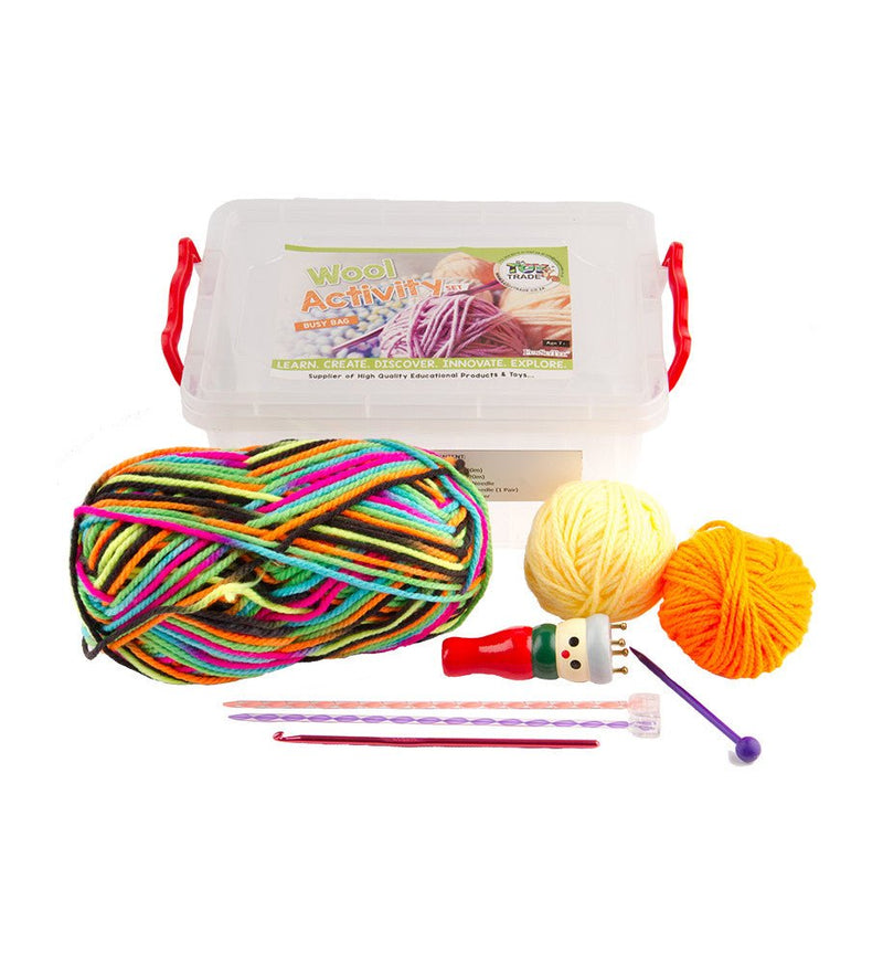 Busy Bag - Wool Activity Set (In Bin) - Shopping4Africa