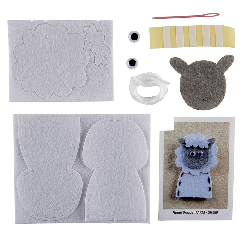 Craft Kit - Felt Finger Puppet Animals - Choose Design - Shopping4Africa