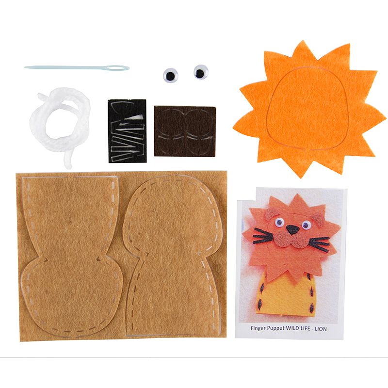 Craft Kit - Felt Finger Puppet Animals - Choose Design - Shopping4Africa