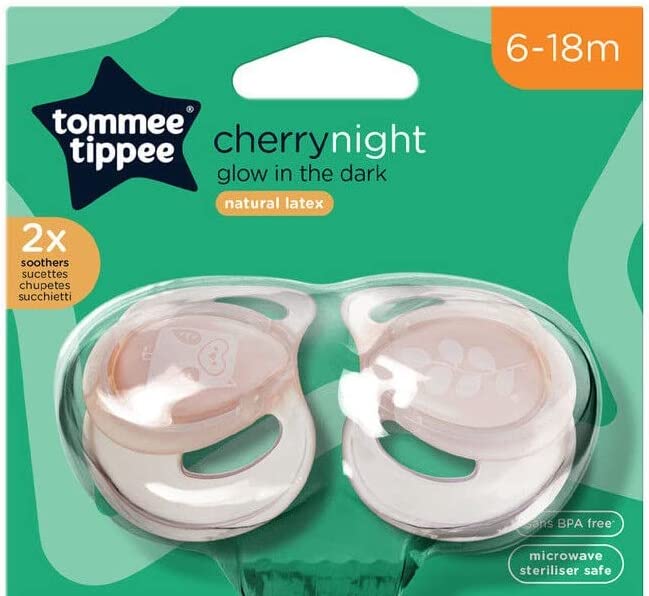 Tommee Tippee Cherry Latex Night Soother 6-18M - Shopping4Africa