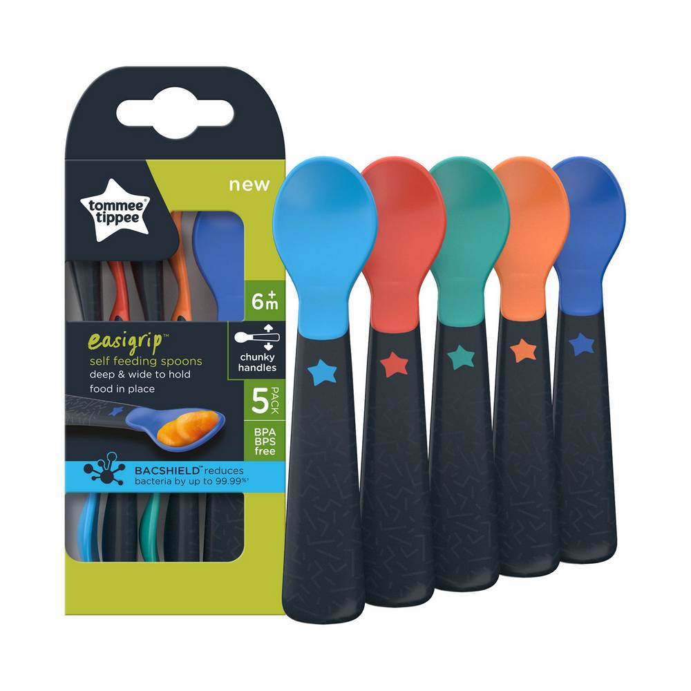 Tommee Tippee Easigrip Feeding Spoon 5Pk 6M+ - Shopping4Africa