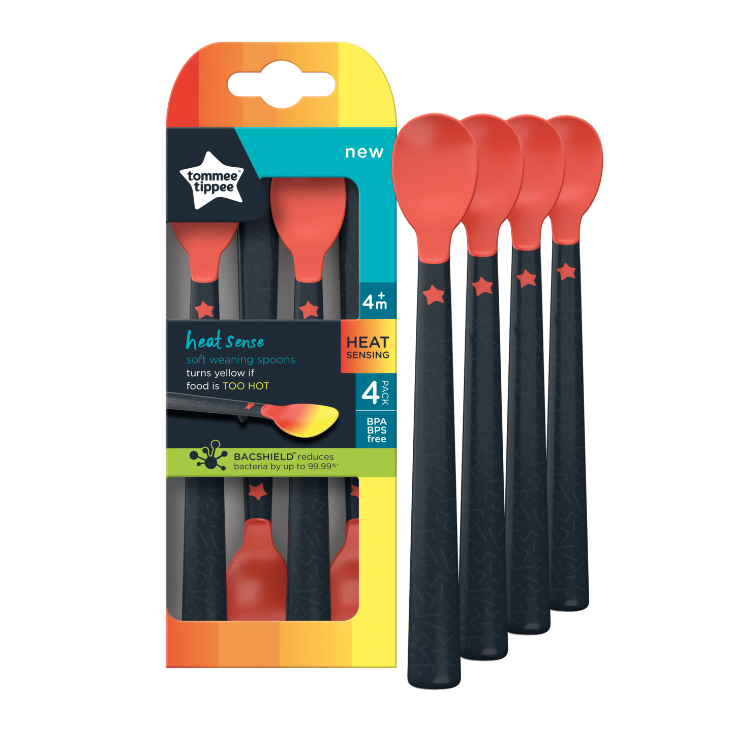 Tommee Tippee Heat Sense Weaning Spoon 4Pk - Shopping4Africa