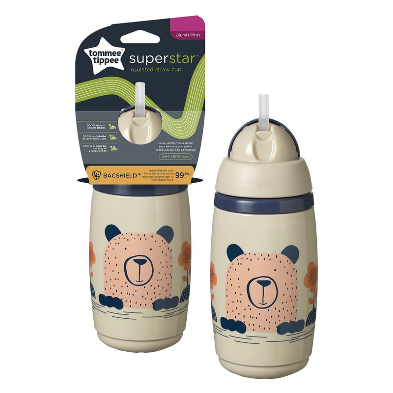 Tommee Tippee Insulated Straw Cup - Grey 36M+ - Shopping4Africa