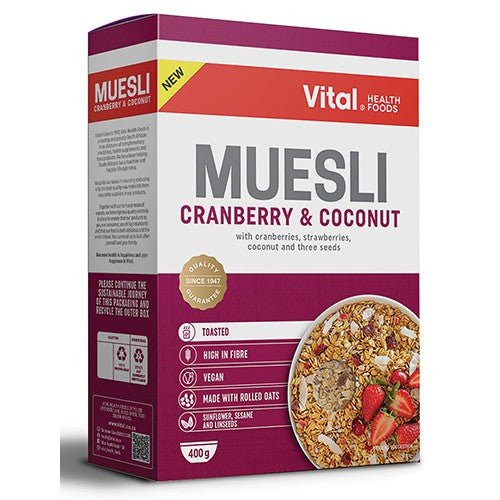 VITAL Muesli Cranberry & Coconut - Shopping4Africa