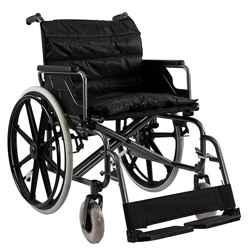 Wheelchair Extra Wide Steel Nylon 125kg Shopping4Africa