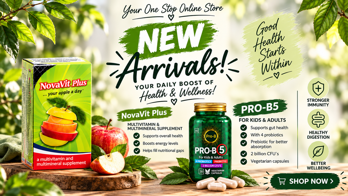 🌿 New Arrivals: NovaVit Plus &amp; PRO-B5