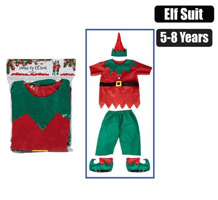 Xmas Dress Up Elf Suit  5-8yrs