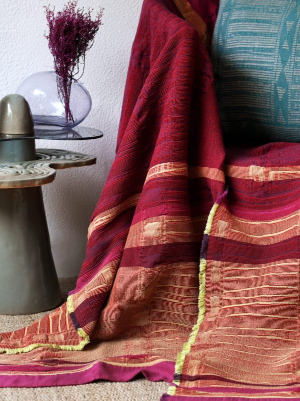 100% Cotton Flamboyant Lounge Throw - Shopping4Africa