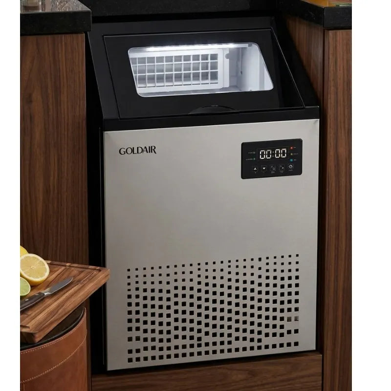 Goldair GCIM-45S Commercial Ice Maker 45kg/24hr – Stainless Steel, 15kg Ice Storage, LED Display-GCIM-45S