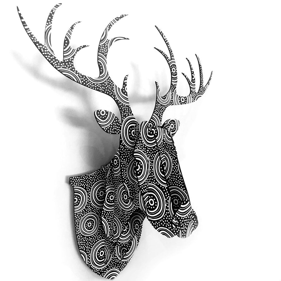 3D Stag Head - Patterned - Shopping4Africa