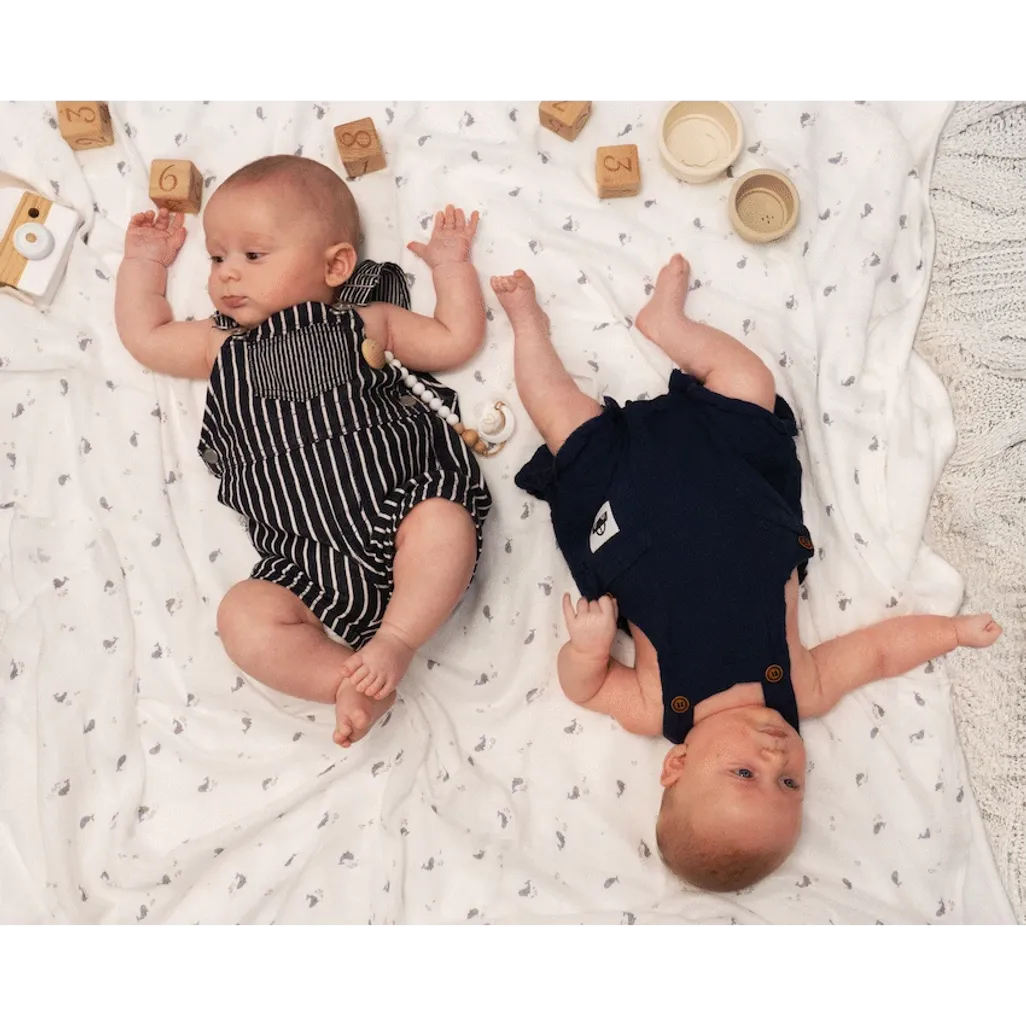 Echo Baby Muslin Swaddle Blanket - Ocean