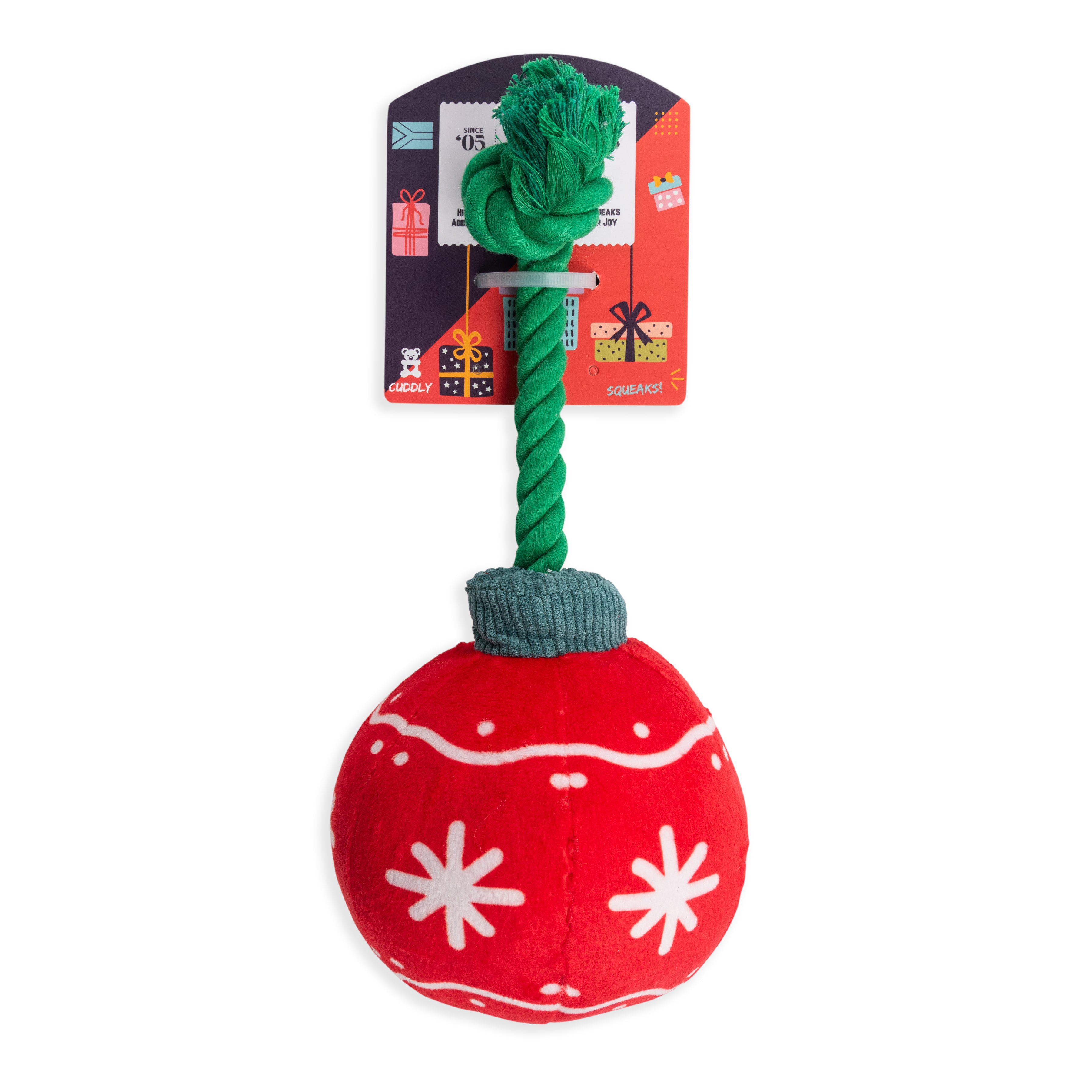 Festive Ornament Dog Toy 35cm