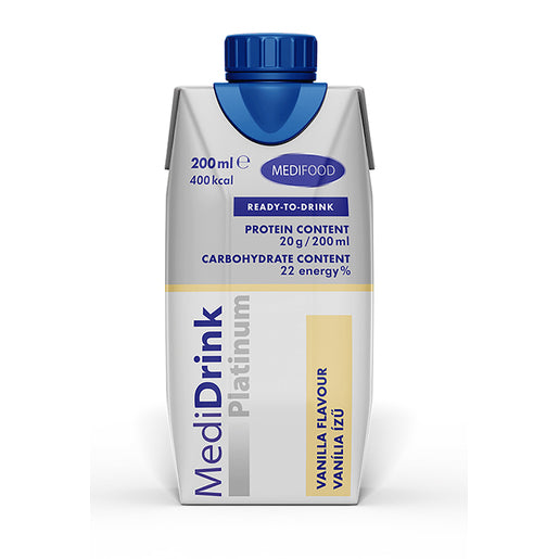 MediDrink Platinum 200ml ( Chocolate, Vanilla, Strawberry, Coffee)