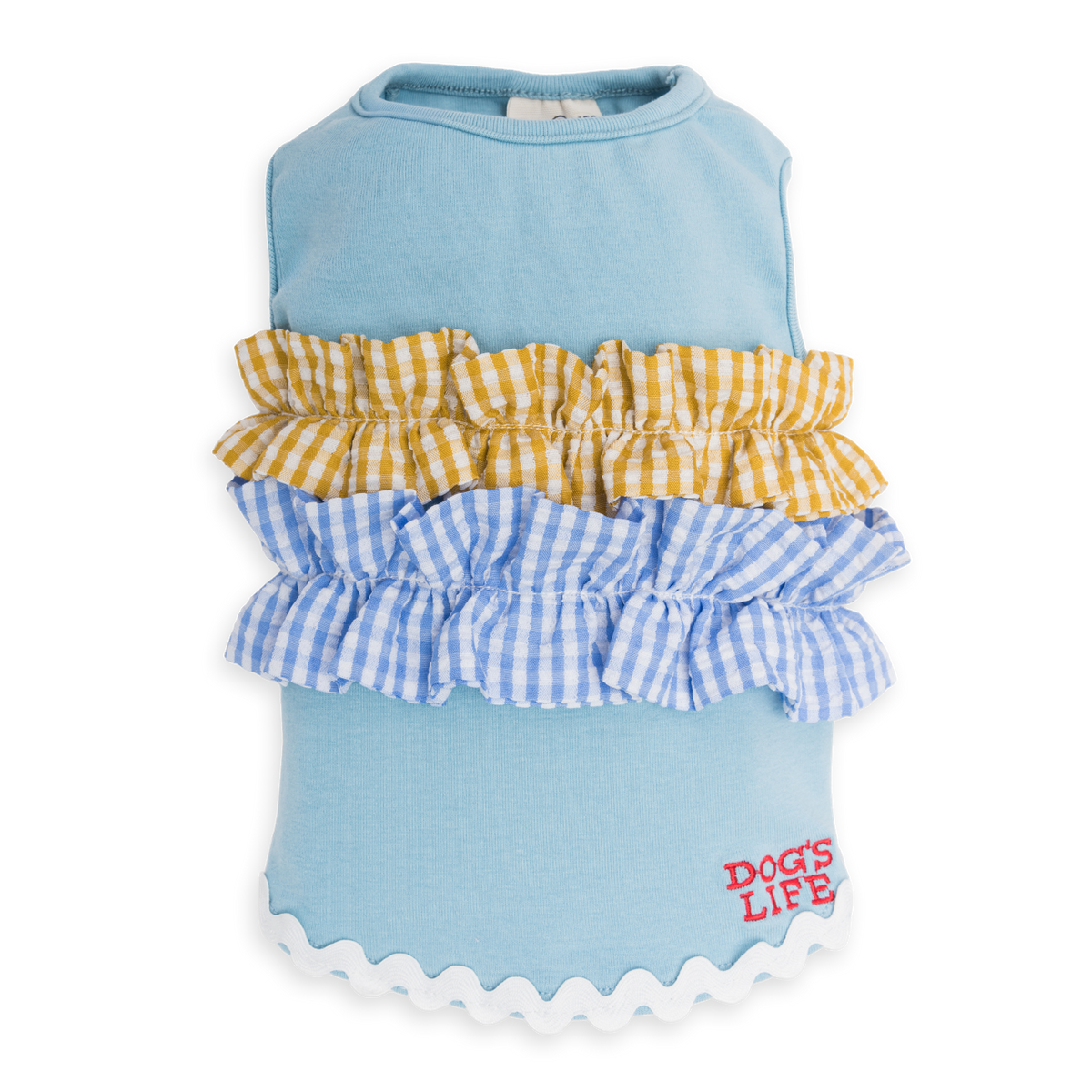 Dog's Life Summer Ruffles Tee Blue