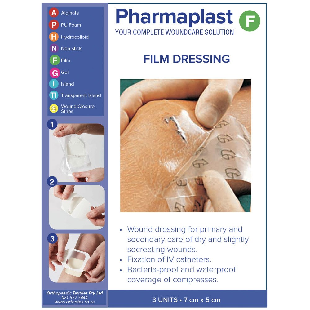 Pharmaplast Film Dressing 5 x 7 cm (Pack of 3)