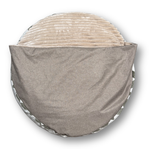 Burra Poof with Hood Dog Bed - Large 1m